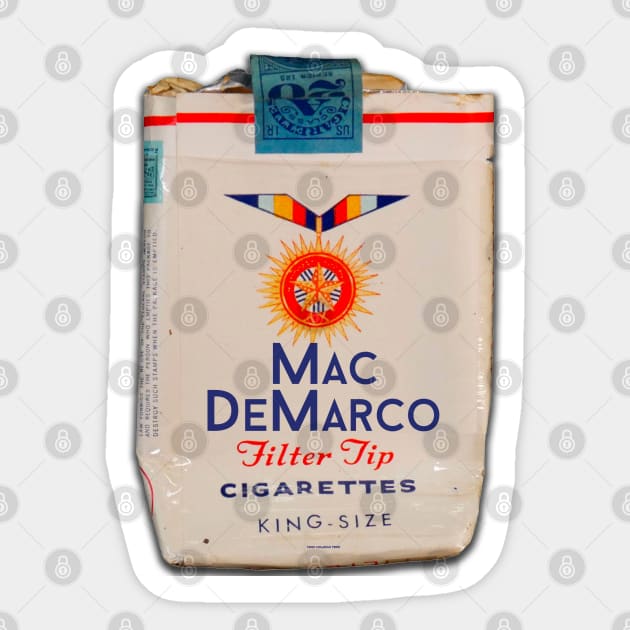 Mac DeMarco Vintage Cigarette Pack Sticker by chilangopride